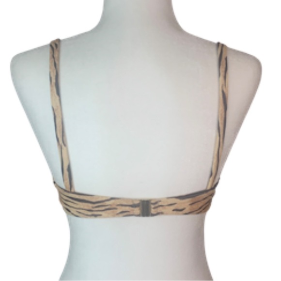 Faithfull The Brand Large Lavande Bikini Top Underwire Wyldie Animal Print - Picture 6 of 11